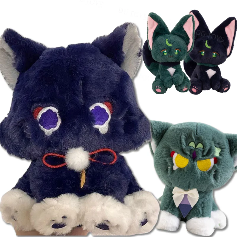 Игровая аниме-фигурка Genshin, кукла, Пушистая кошка, плюшевая игрушка, ударный страндер, домашний питомец, скарамихская игрушка, косплей, кукла-талисман, подарок для детей