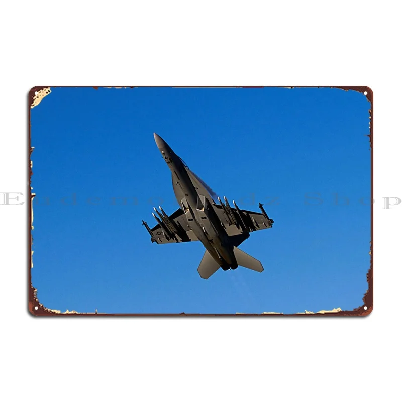 

F 18 Военный реактивный истребитель металлический Плакат Украшение для клуба Настенный декор дизайн стены жестяной знак паба плакат