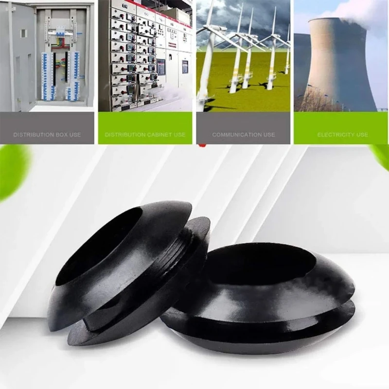 260 шт. 7 размеров резиновая втулка ассортимент брандмауэр твердая заглушка с