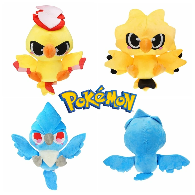 

Pokemon Game Peripheral Zapdos Anime Plush Doll 30CM Japanese Cartoon Moltres Articuno Cool Doll Kids Toy Holiday Gift