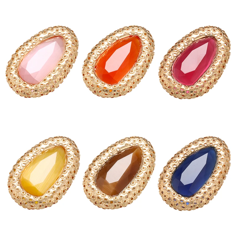 ZHUKOU 30x46 мм изысканный кристалл латунь разъем для женщин ручной работы DIY ожерелье