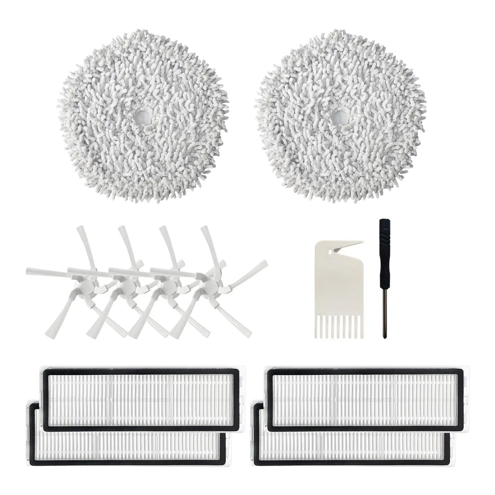 

Replacement Parts for Xiaomi Dreame W10 / W10 Pro Robot Vacuum Cleaner Washable HEPA Filter Mop Cloth Side Brush
