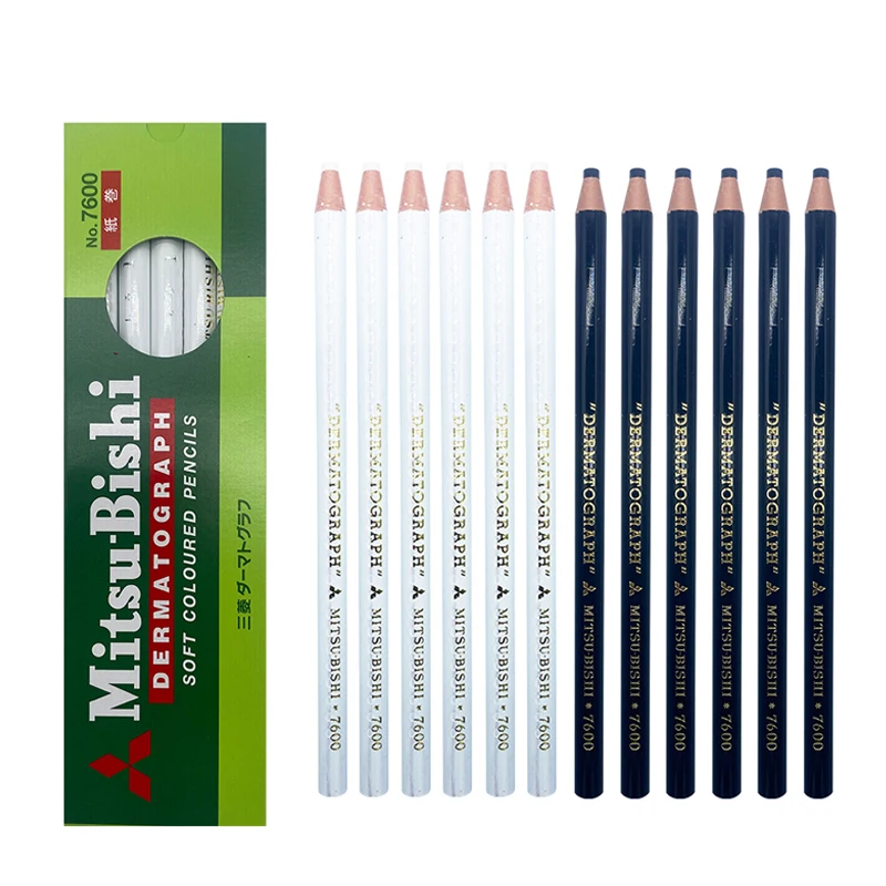 

12pcs Dermograph Black White Marker Pencil for Eyebrow Permanent Makeup Eyebrow Tattoo Microblading Accessories Tattoo Supplie