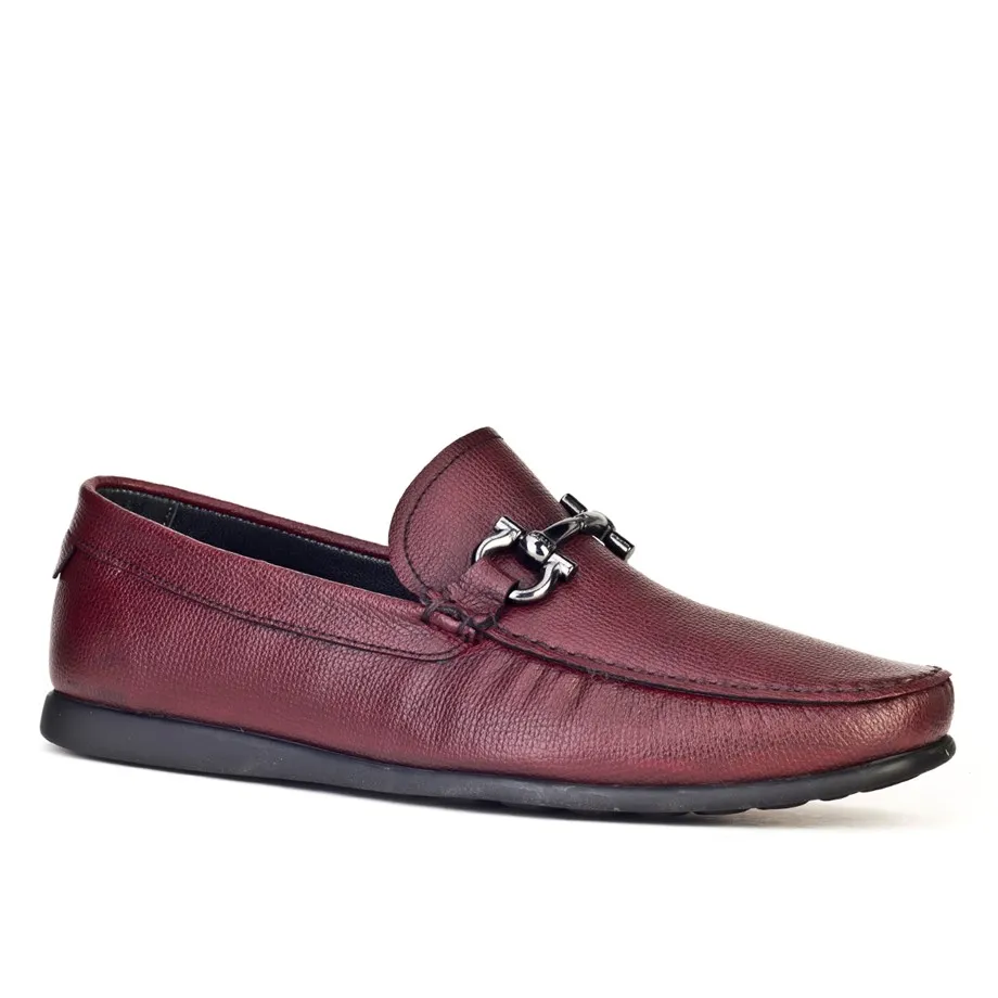 

Genuine leather burgundy men Loafer
