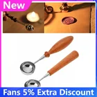 Новинка, 1 шт., вертикальная ложка для запечатывания воска с деревянной ручкой для скрапбукинга