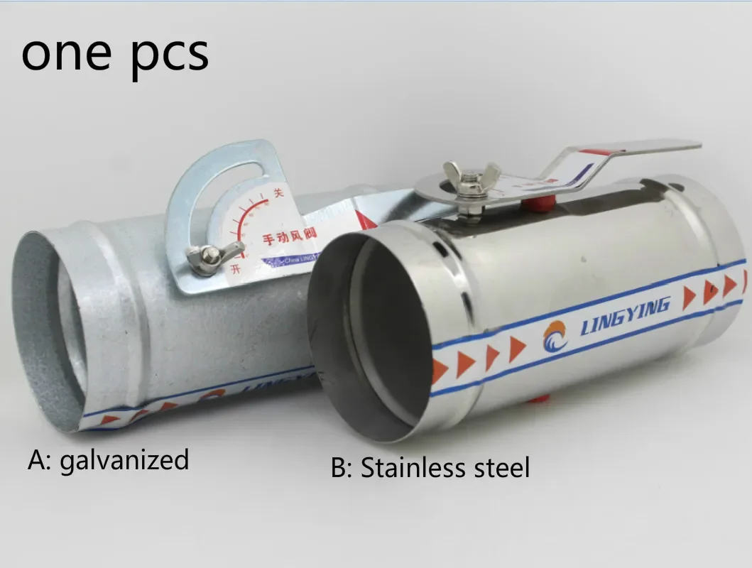 

Диаметр 50-250 мм, нержавеющая сталь, оцинкованная ручная воздушная заслонка, вентиляционный клапан свежести, регулирующий канал потока