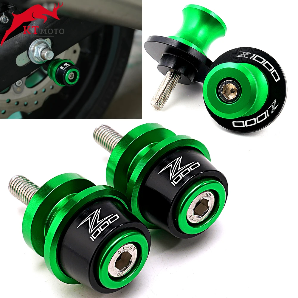 

For kawasaki Z1000 Z 1000 z1000 2003- 2010 2009 Motorcycle Latest high quality Swingarm Slider Spools 8MM Stand Screws Cover