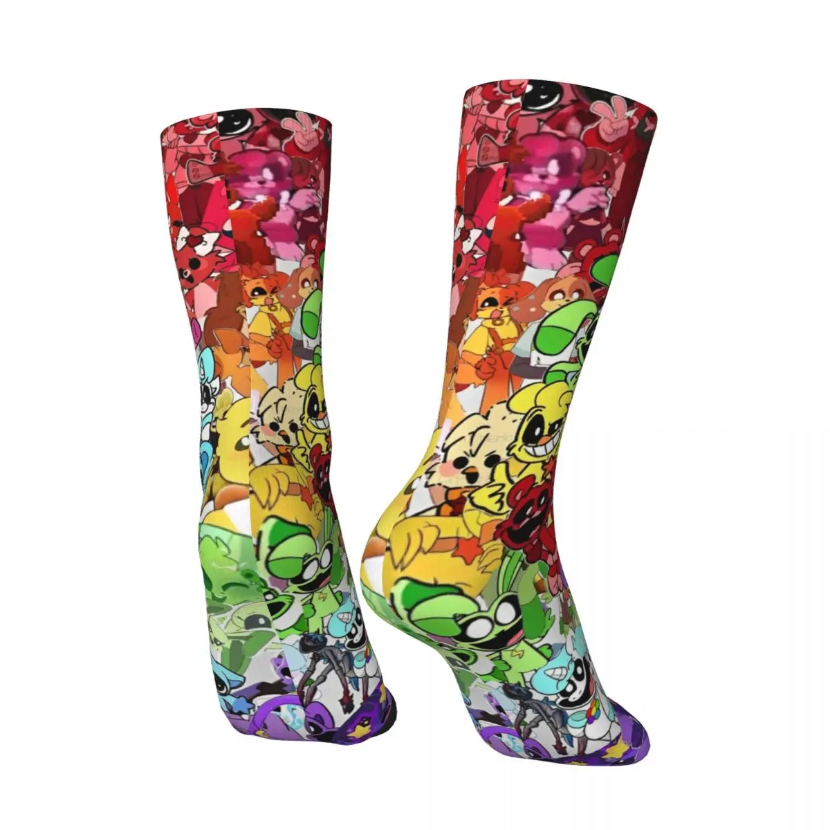 Чулки с улыбающимся ловком носки в стиле Харадзюку узором для малышей осенние