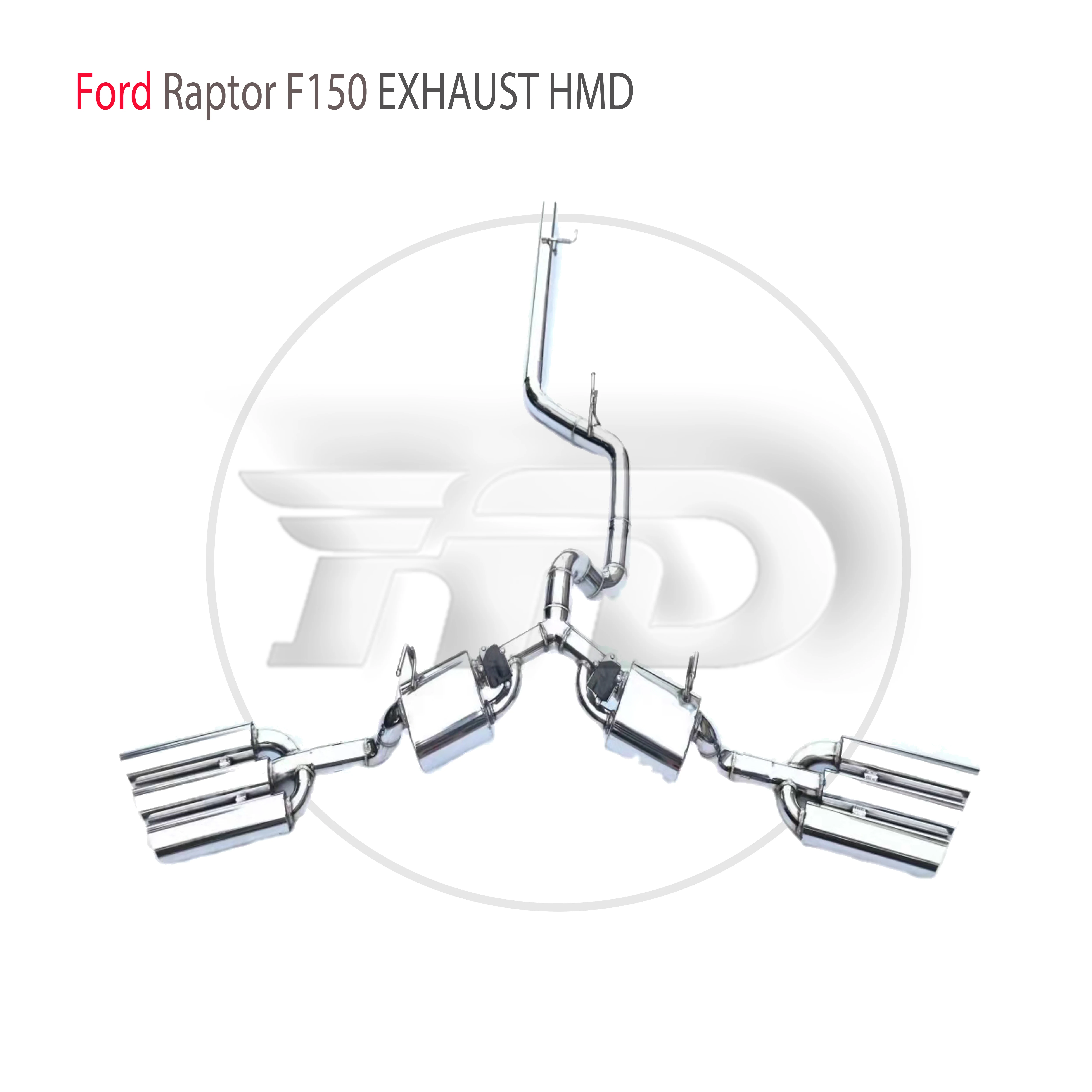 

HMD Stainless Steel Exhaust System Performance Catback for Ford Raptor F150 Auto Replacement Modification Electronic Valve
