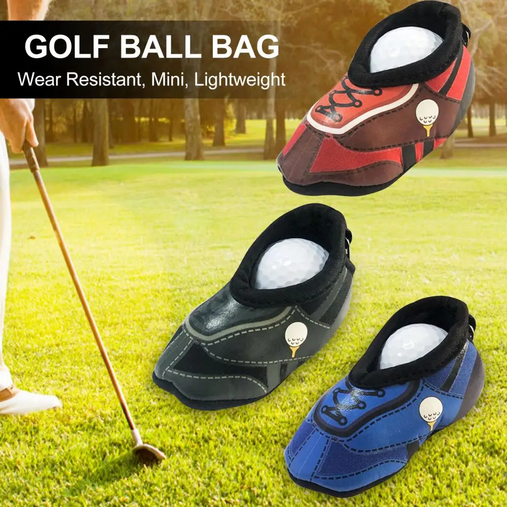 

Compact Ultralight Vibrant Colors Golf Ball Pouch for Golf Training