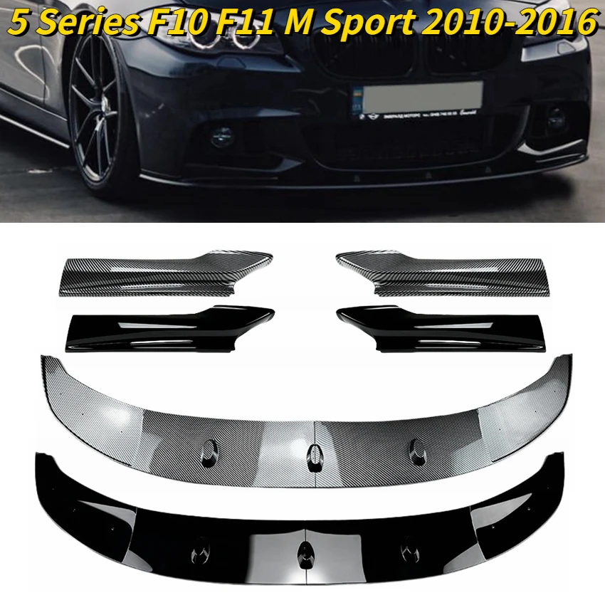 Фото Передние бамперы для BMW 5 Series F10 F11 M Sport 535i 528i M550d xDrive M Sport 2010-2016, спойлер, сплиттер, диффузор, настройка №1