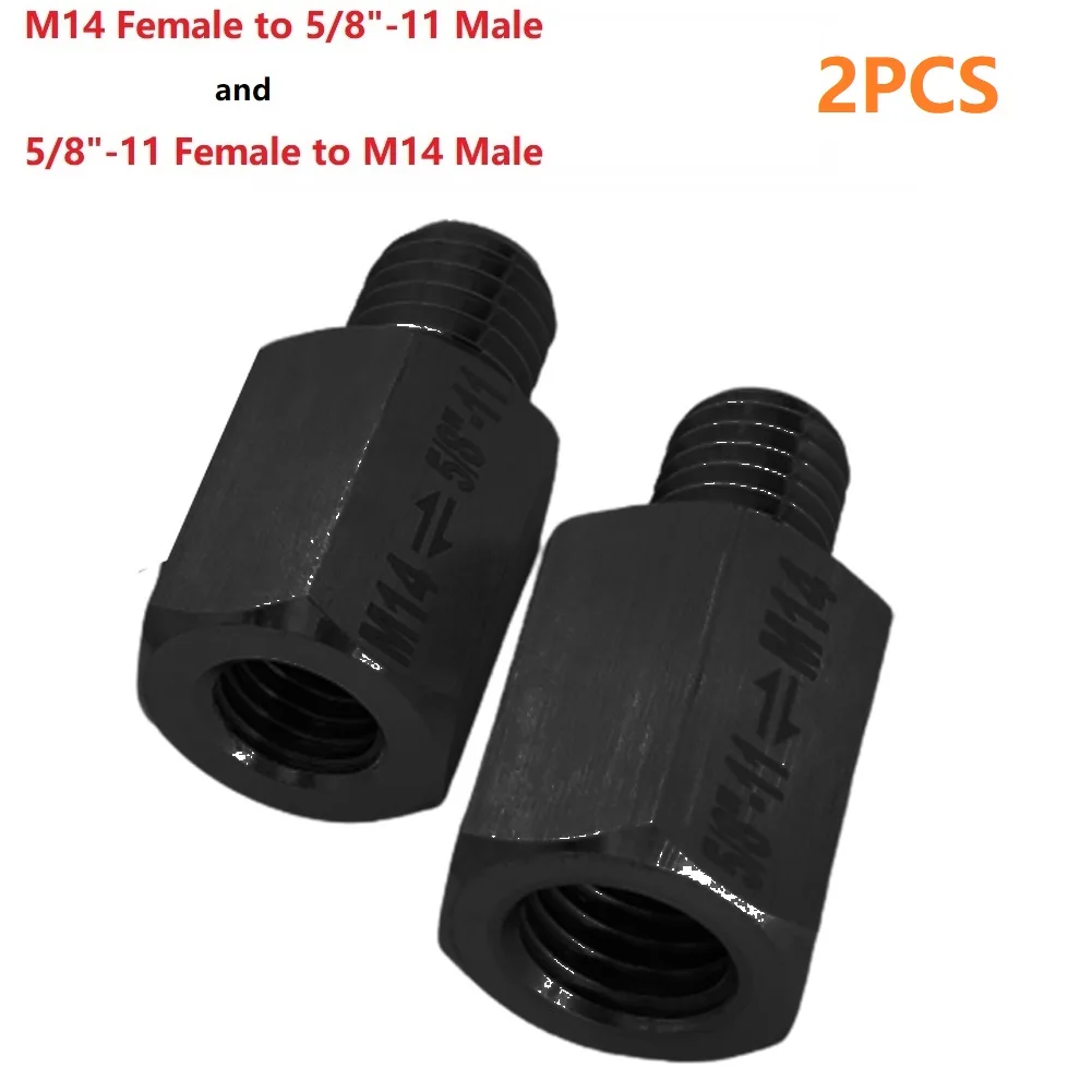 

2pc Adapter Converter Diamond Core Bits Adapter Drill Grinder Cutter 5/8-11 To M14 Or M14 To 5/8-11 Adapter For AngIe Grinder