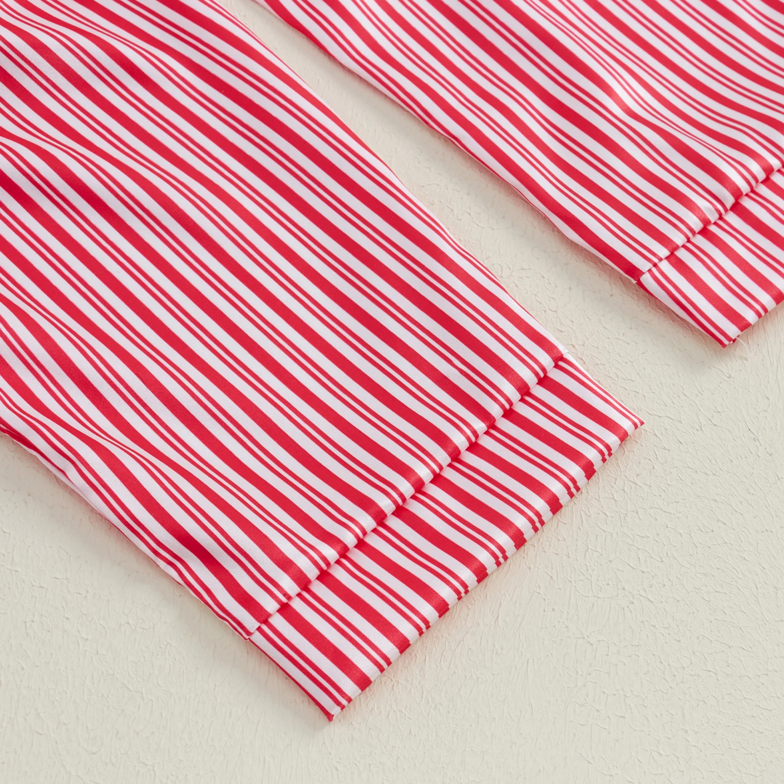 Рождественская одежда для сна BeQeuewll в полоску мальчиков и девочек осенне-зимняя