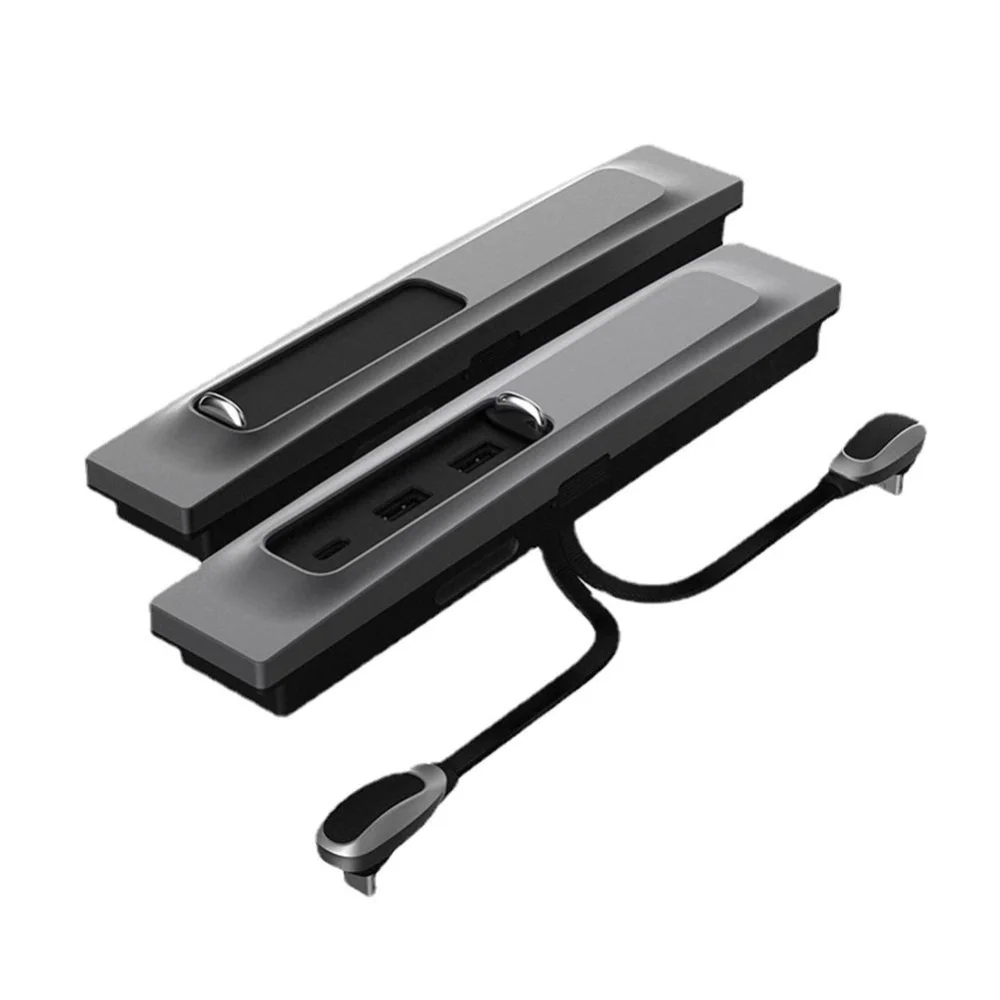 

3-in-1 Car USB Hub Docking Station For Tesla Model 3/Model Y Center Console 27W Quick Interior Charger Fast Charging Accessories