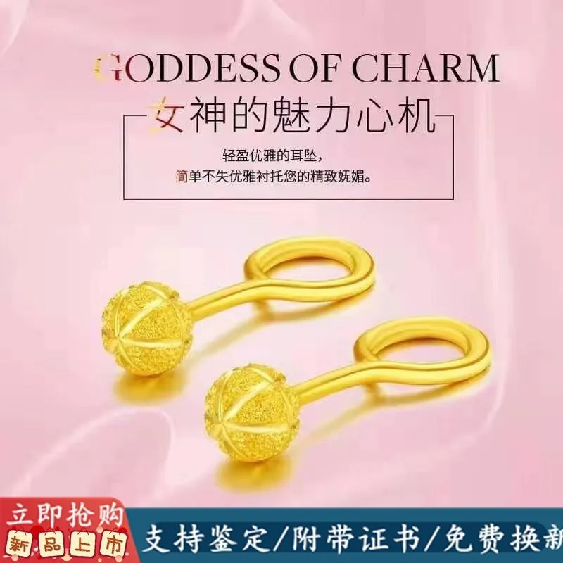 

Серьги женские из серебра 100% пробы с круглыми бусинами и крючками