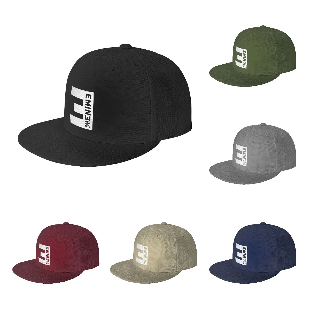 Hiphop Baseball Cap Men Eminem Fashion Flat Caps Hats for Logo Asquette Homme Dad Hat for Men Trucker Cap Snapback Hats for Men