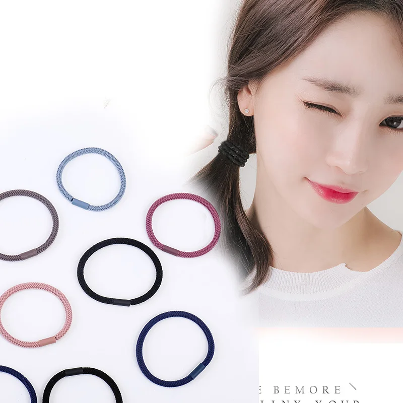 

10Pcs/Set Women Basic Elastic Hair Bands Scrunchie Ponytail Holder Headband Colorful Rubber Bands Fashion Hair Accessories