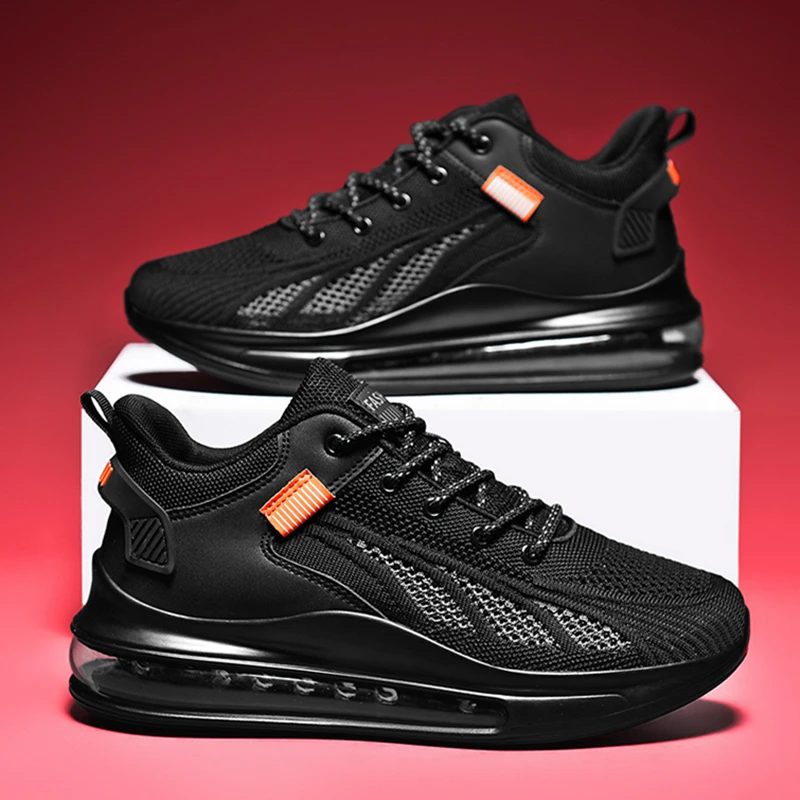 Fashion Male Sneakers Breathable Hiking Shoes Lac-up Men's Sports Running Shoes Lightweight Vulcanize Walking Zapatillas Hombre