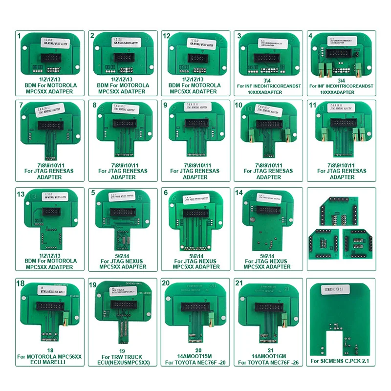 22 шт., адаптер для программирования BDM KTAG KESS FGTECH BDM100