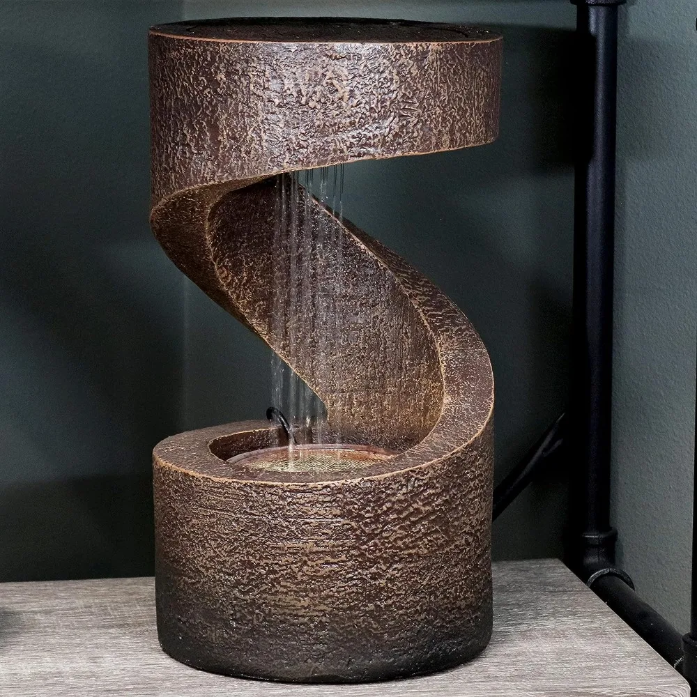 

Намоточный душ, 13-дюймовый фотофонтан, фотоэлектрический погружной насос с регулируемым потоком, коричневый