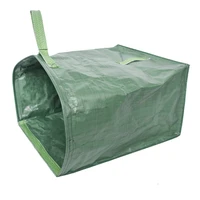 large capacity garden bag deciduous bag reusable leaf sack trash can garden garbage waste collection container storage bag