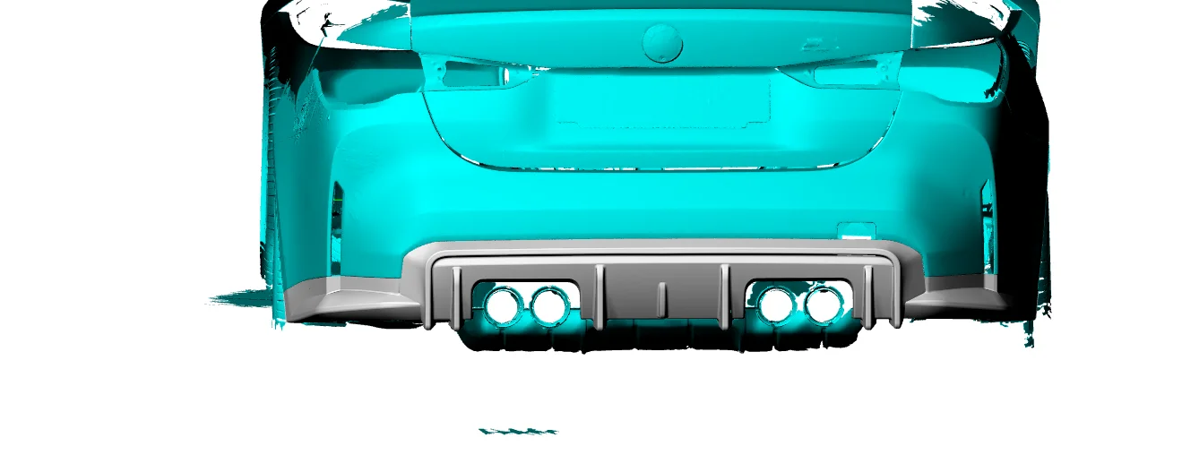 Внешние аксессуары сухой задний бумер из углеродного волокна диффузор