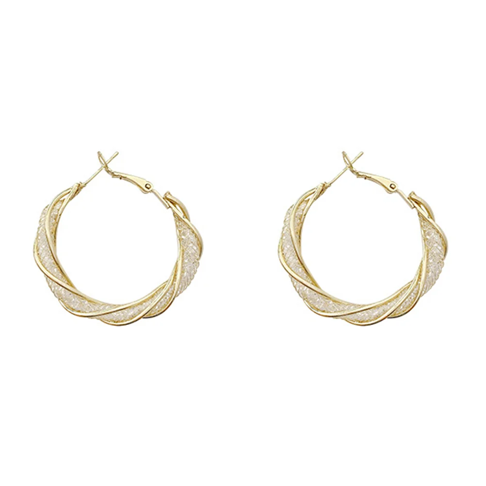 

Earringsfor Hoop Hoops Silver Gold Fashion Jewelry Sterling Small Double Dangling Thick Statement Minimalist Prom Tiny Dangle