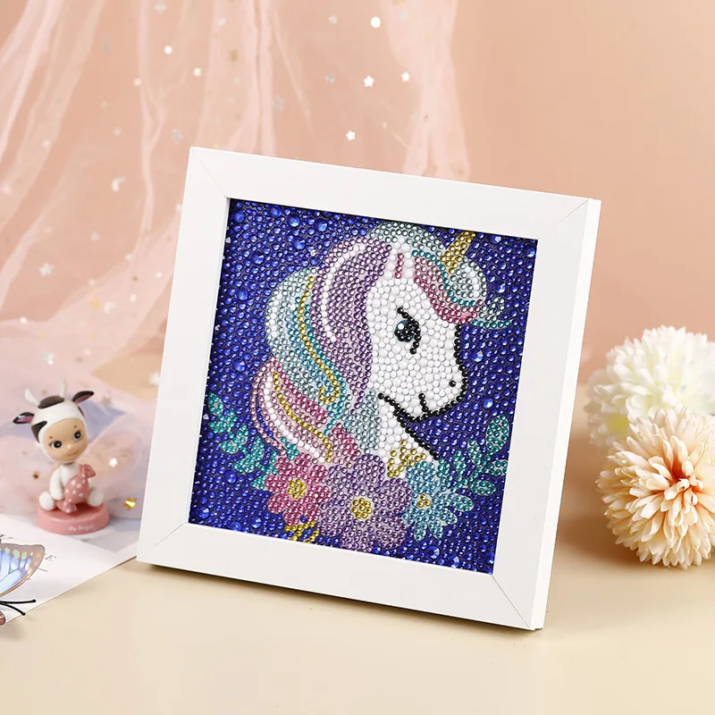 

DIY 5d Diamond Painting Cartoon Pattern with Frame Diy Diamond Embroidery Mosaic Lovers Craft Creative Homemade Gift Puzzle Game