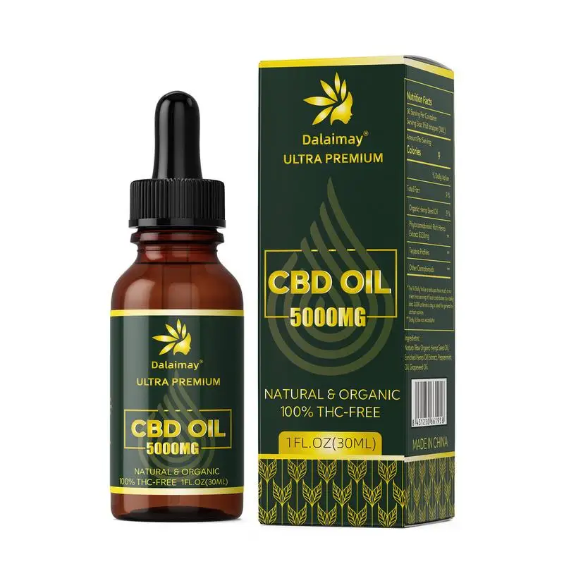 

Premium CBDs Hemp Essential Oil Pure CBD Oil 5000MG Anti-anxiety Sleep Better And Relief Pain Spa Massage Essential Oil 30ML