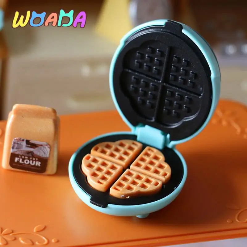 1Набор миниатюрной кукольной пищи в масштабе 1/6, мини-хлебопечь, электрическая печь для кукольной кухонной мебели, аксессуары для украшения.