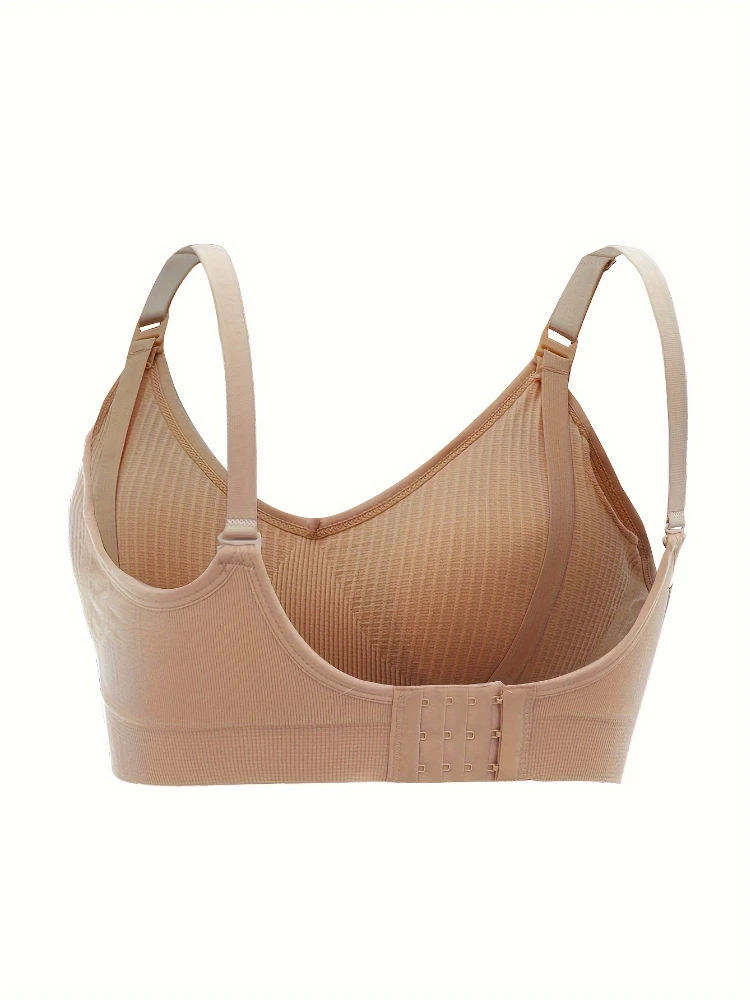 Комплект Из 3 Нейлоновых Беспроводных Бюстгальтеров Для Кормления Беременных С