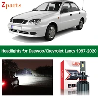 car bulbs for daewoo chevrolet lanos led headlight headlamp low high beam canbus auto lights front lamp lighting 12v accessories