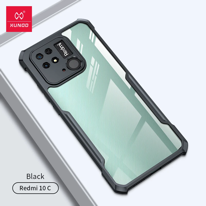 For Xiaomi Redmi 10 Redmi 10C Case,Xundd Shockproof Bumper Case Camera&Screen Protection Back Transperant Phone Cover