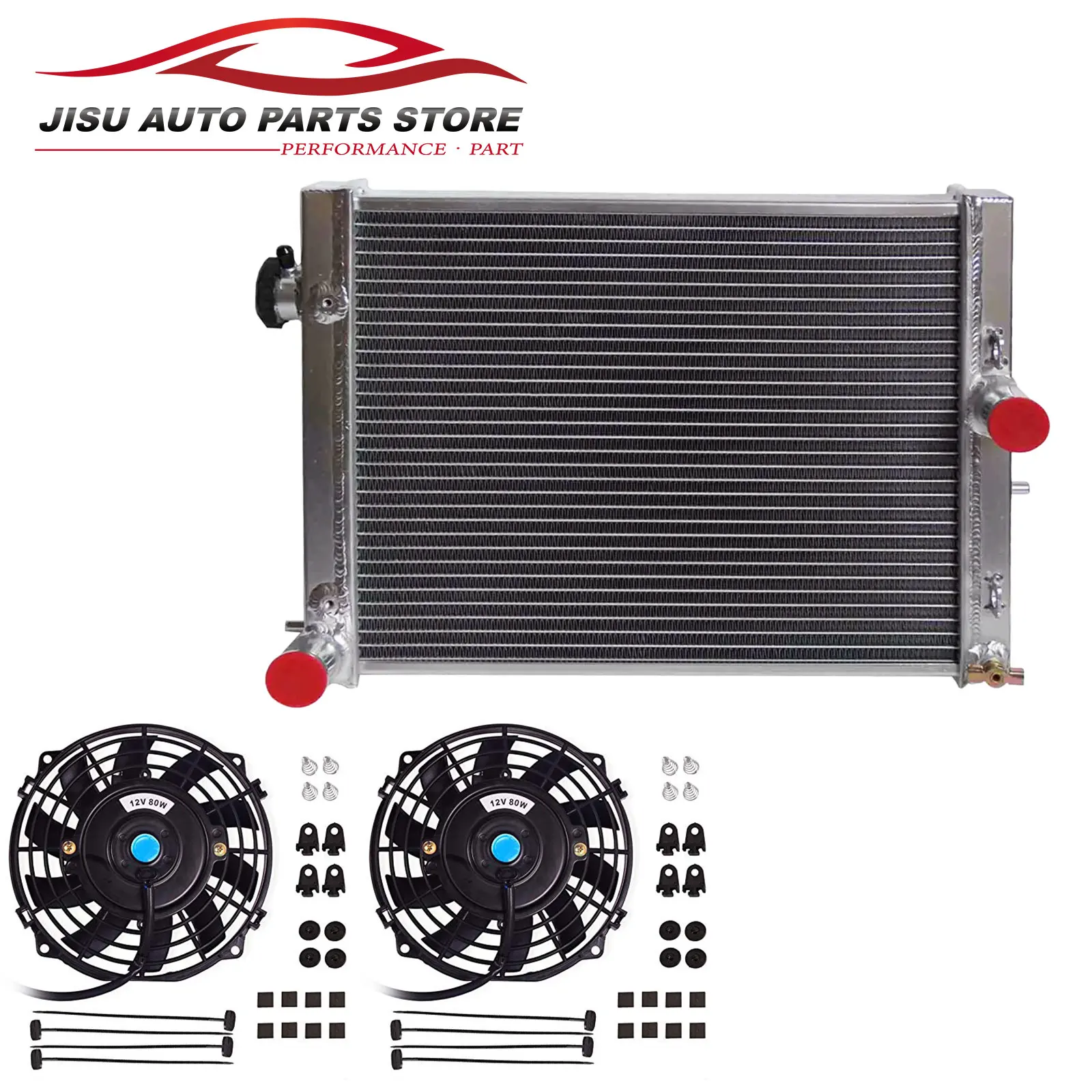 3-рядный алюминиевый радиатор + вентиляторы для Mitsubishi Lancer Evolution 7/8/9 2001-2007 годов