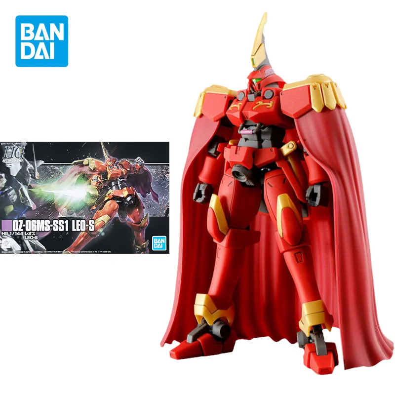 

Bandai Original Gundam Model Kit Anime Figure HGAC 1/144 OZ-06MS-SS1 LEO-S Action Figures Collectible Toys Gifts for Kids