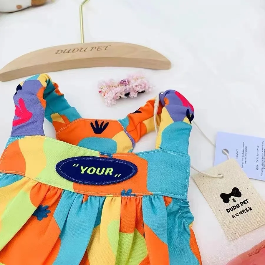 Одежда для домашних животных юбка маленьких собак пальто кошек летняя Милая