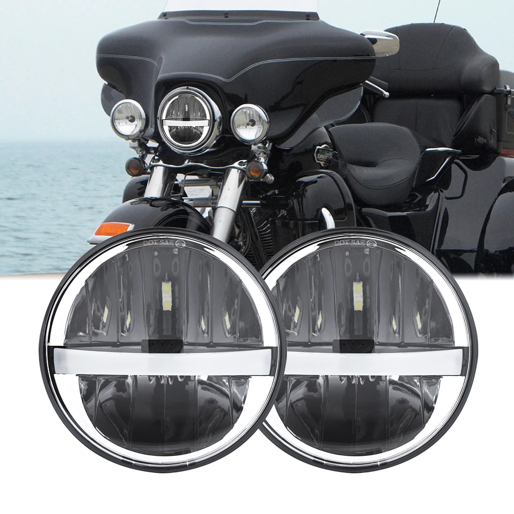 

5.75" 5 3/4 LED Motorcycle Headlight DRL LED Light For Harley Sportster 1200 XL1200L Custom XL1200C 883 XL883 883L XL883R 48.
