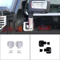 for hummer h2 2003 2009 abs silver black outside rearview mirror bottom cover auto styling exterior accessories