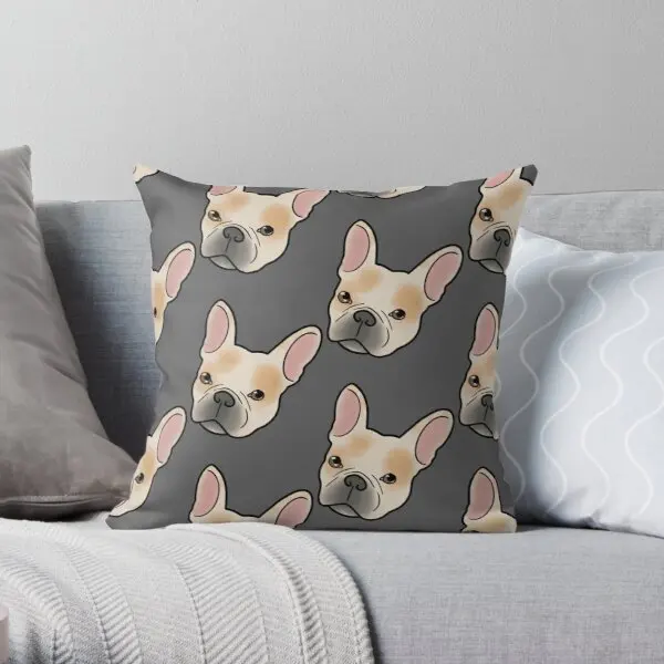 

Frenchie Printing Throw Pillow Cover Comfort Wedding Sofa Office Decorative Soft Home Waist Hotel Car Case Pillows not include