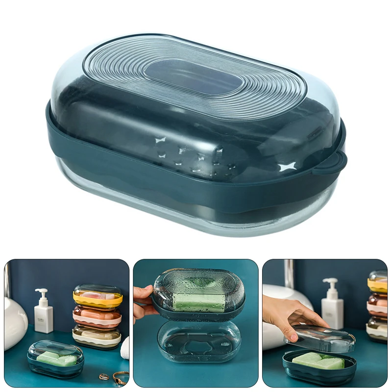 

Travel Waterproof Soap Dish Portable Soap Case Holder Quick Drying Sealed Soap Container Box Creative Home Bathroom Accessories