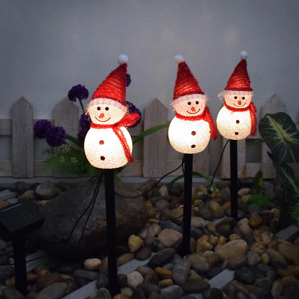 Рождественские дорожки уличный декор солнечные фонари для снеговика