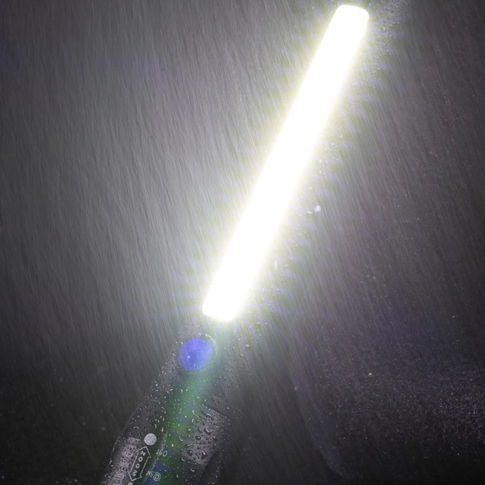 

Camping Flashlight Telescopic Zoom Waterproof COB LED Flashlight USB Rechargeable for Camping Night Riding Fishing