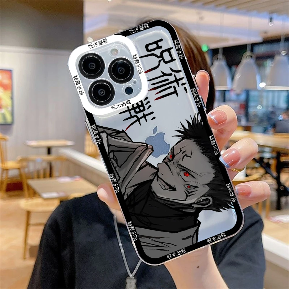 Фото Оригинальный чехол для телефона Jujutsu Kaisen для Motorola Moto G9 G22 G32 G53 G30 G71 G72 G73 Edge 40 Pro, мягкая прозрачная задняя крышка из ТПУ №4