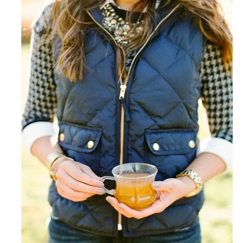 

Women Fashion Slim Fleece 2020 New Brand Women Sleeveless Jacket Winter Vest Female Slim Vest Women's Windproof Warm Waistco
