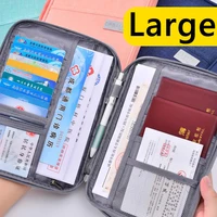 travel wallet family passport holder creative waterproof document case organizer accessories document storage bag cardholder