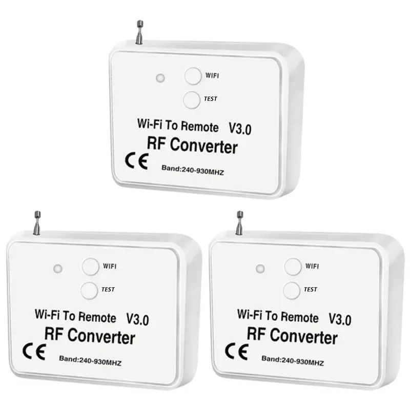 

RISE-3X Wireless Wifi To RF Converter Phone Instead Remote Control 240-930Mhz For Smart Home