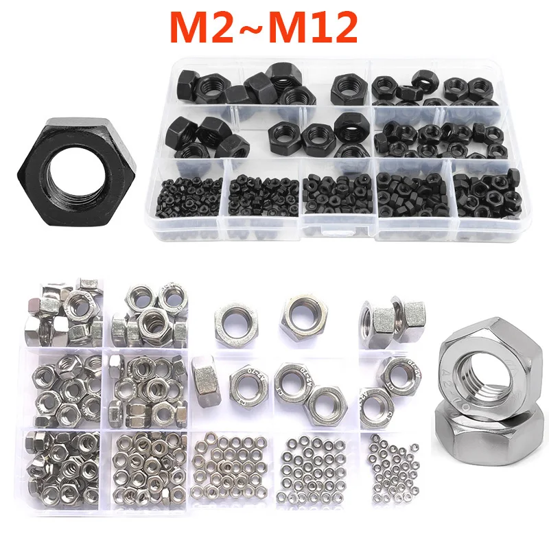 

315/210 шт., шестигранные гайки M2 M2 M2 M2 304 из нержавеющей стали