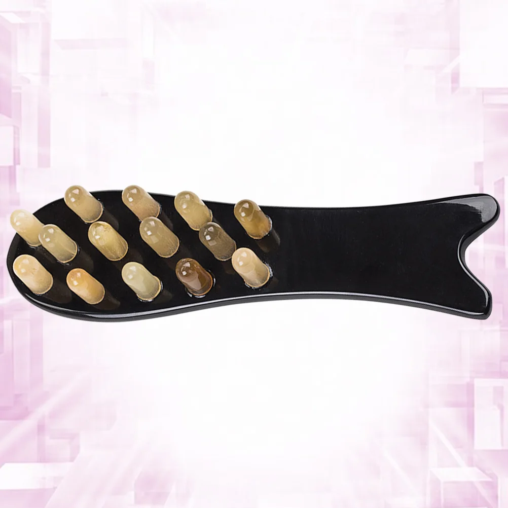

1Pc Comb Natural Horn Massager Scalp Smoothing Comb Massaging Tool Hair Comb for Trip