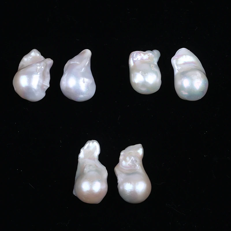 Natural white 14-15mm irregular baroque pearls for jewelry
