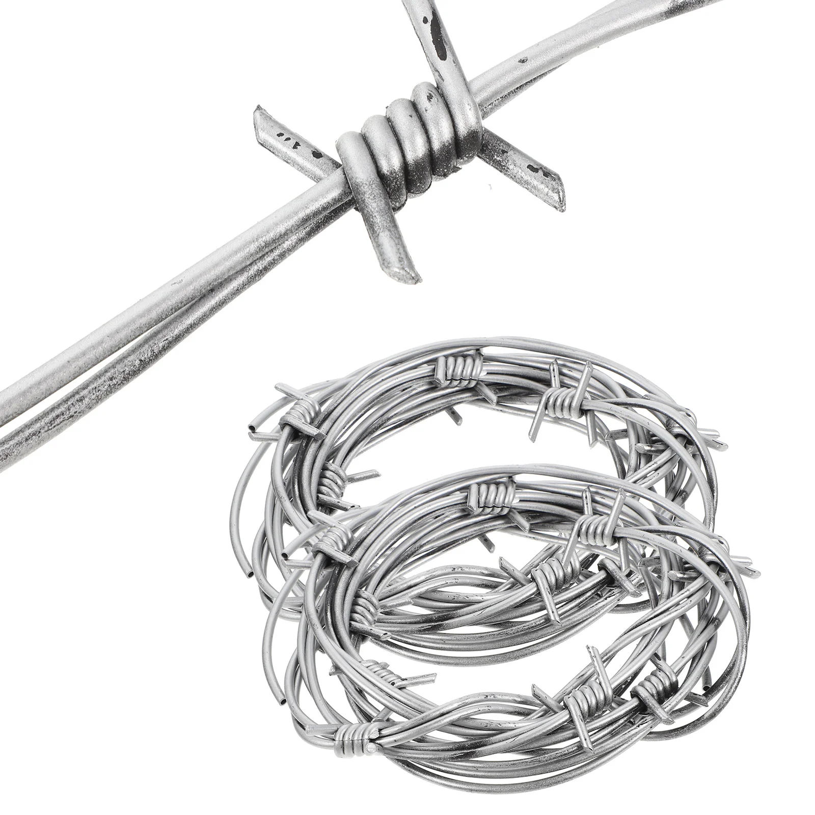 

2Pcs Imitation Barbed Wires Haunted House Barbed Wires Decors Kids Barbed Wires Trick Toys